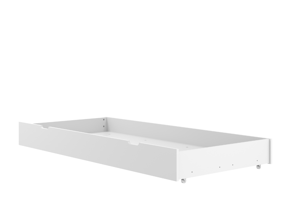 Levně Přistýlkový šuplík pod postel SIMONE 90x190 cm na kolečkách Zvolte barvu: Bílá
