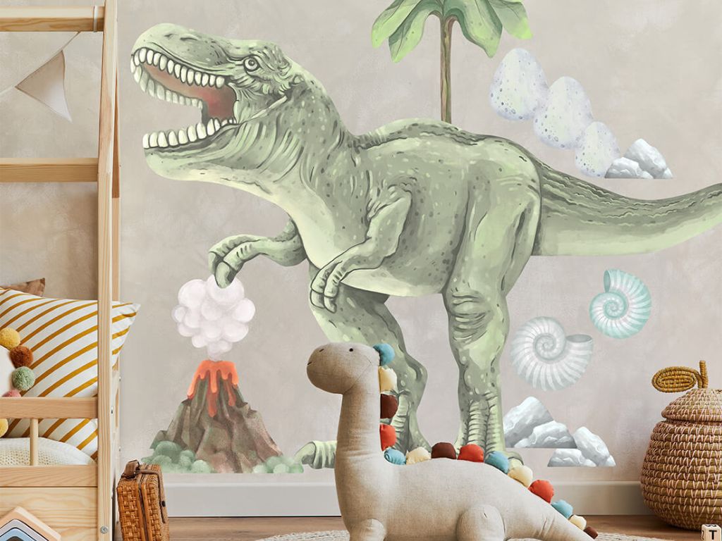 Levně Nástěnné samolepky do dětského pokoje T-REX