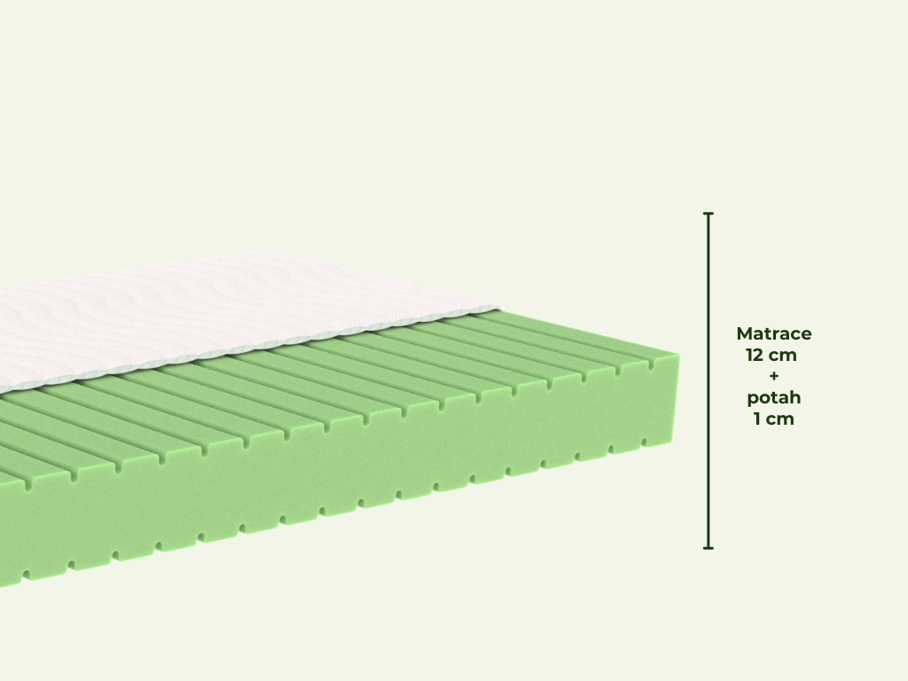 Benlemi Jednolůžko FENCE 4v1 90x200 cm se zábranou a úložným šuplíkem + matrace ADAPTIC Zvolte barvu: Nelakovaná, Zvolte zábranu: S otevřeným vstupem (obrázek 9)