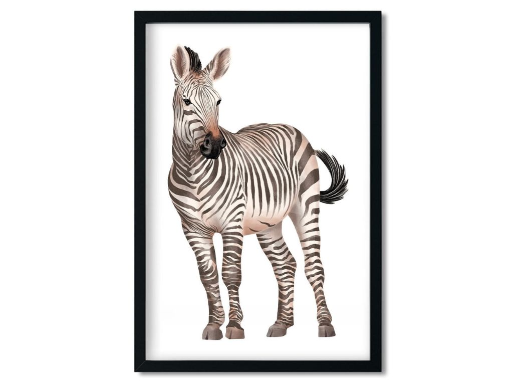 Levně Plakát ZEBRA do dětského pokoje Zvolte rozměr: 20 x 30 cm