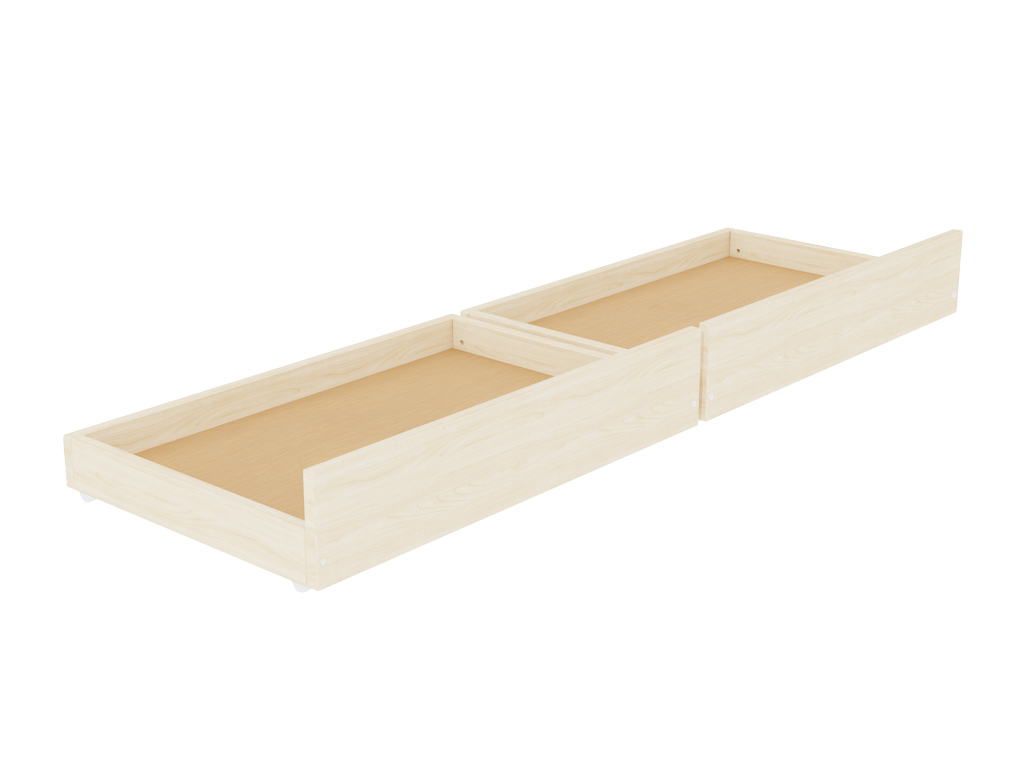 Levně Benlemi Dvojitý úložný šuplík STORAGE pod postel na kolečkách Zvolte barvu: Cihlová, Zvolte rozměr: 55x150 cm (pod postel o délce 160 cm), Zvolte var…