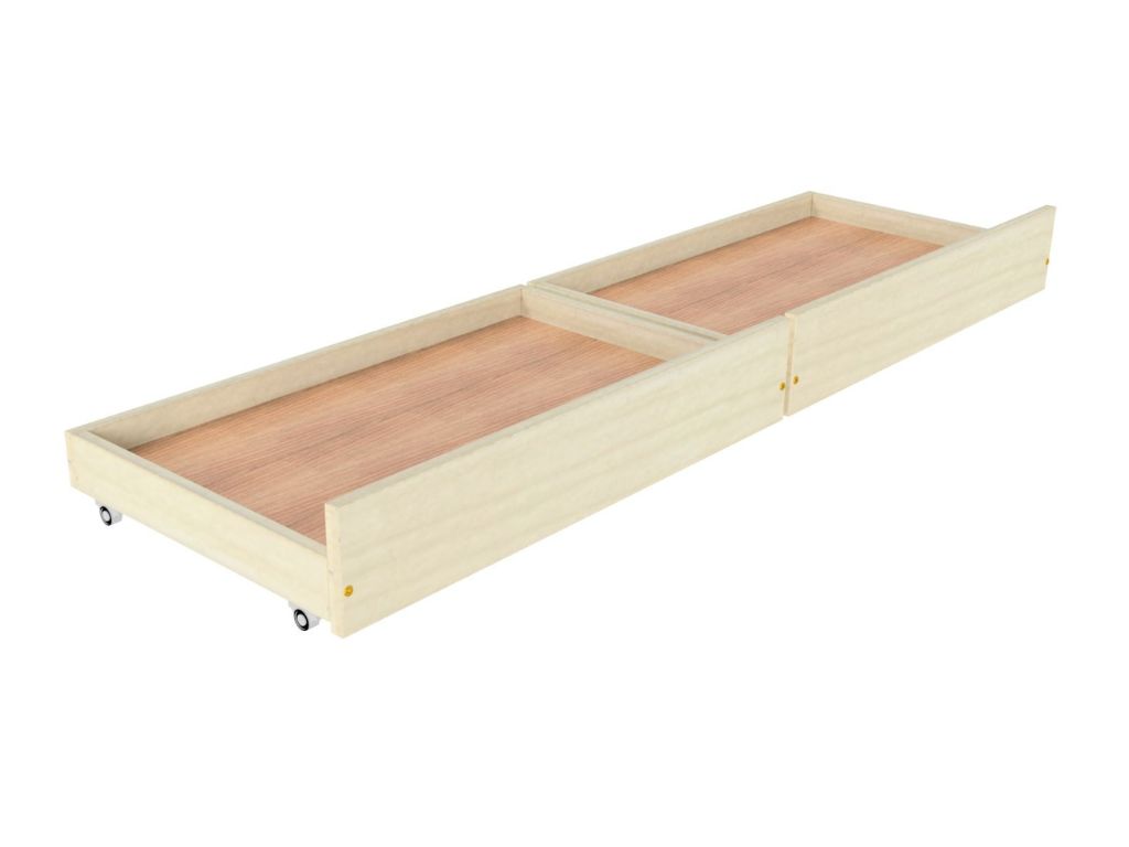 Levně Benlemi Dvojitý úložný šuplík STORAGE pod postel na kolečkách Zvolte barvu: Béžová, Zvolte rozměr: 55x150 cm (pod postel o délce 160 cm), Zvolte vari…