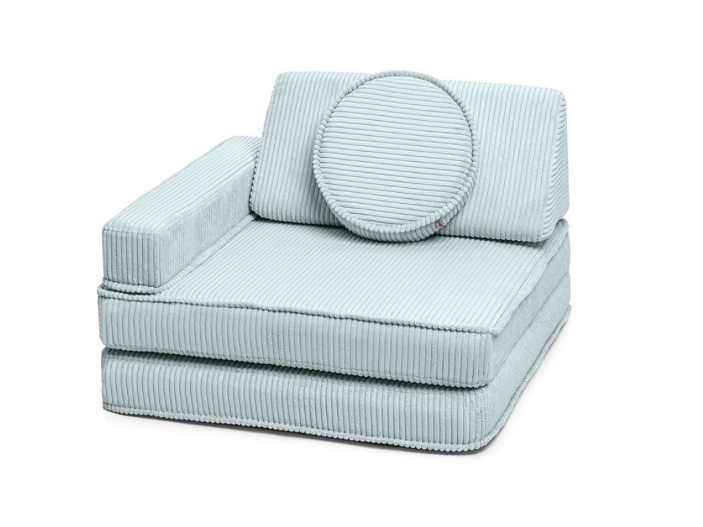Levně Rozkládací pěnové křeslo z manšestru ARMCHAIR Zvolte barvu: Světle zelená