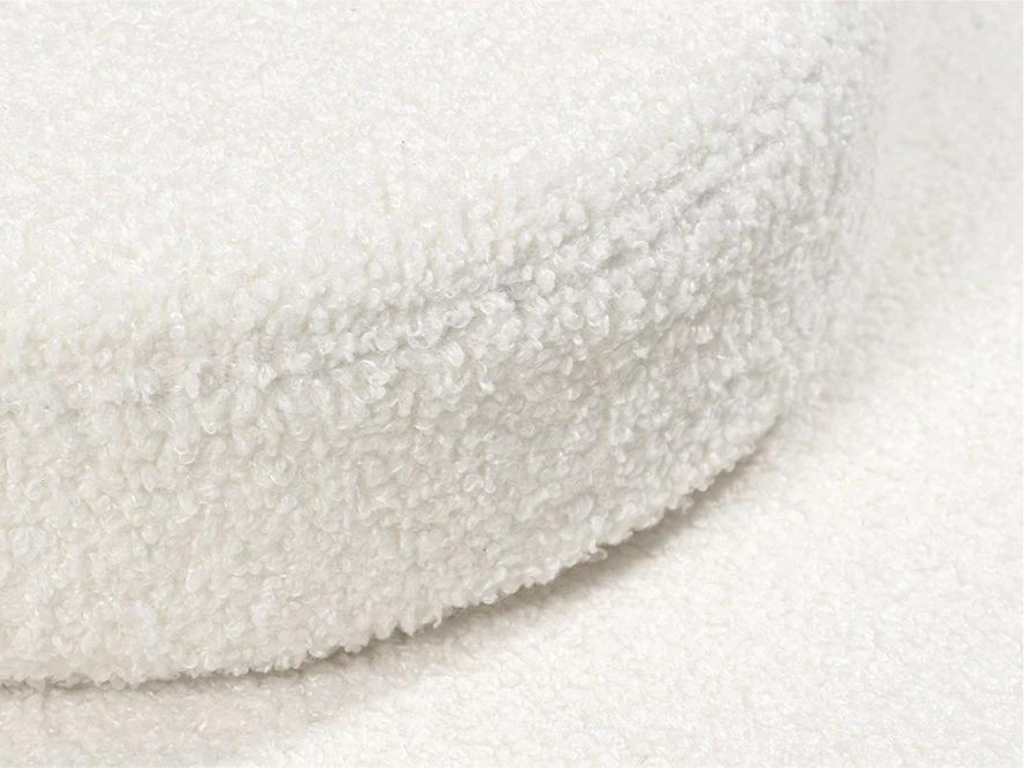Velký multifunkční skládací bunkr z bouclé SOFA Zvolte barvu: Krémová bílá (obrázek 9)