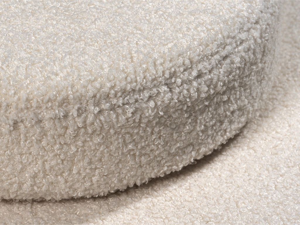 Velký multifunkční skládací bunkr z bouclé SOFA Zvolte barvu: Krémová bílá (obrázek 11)