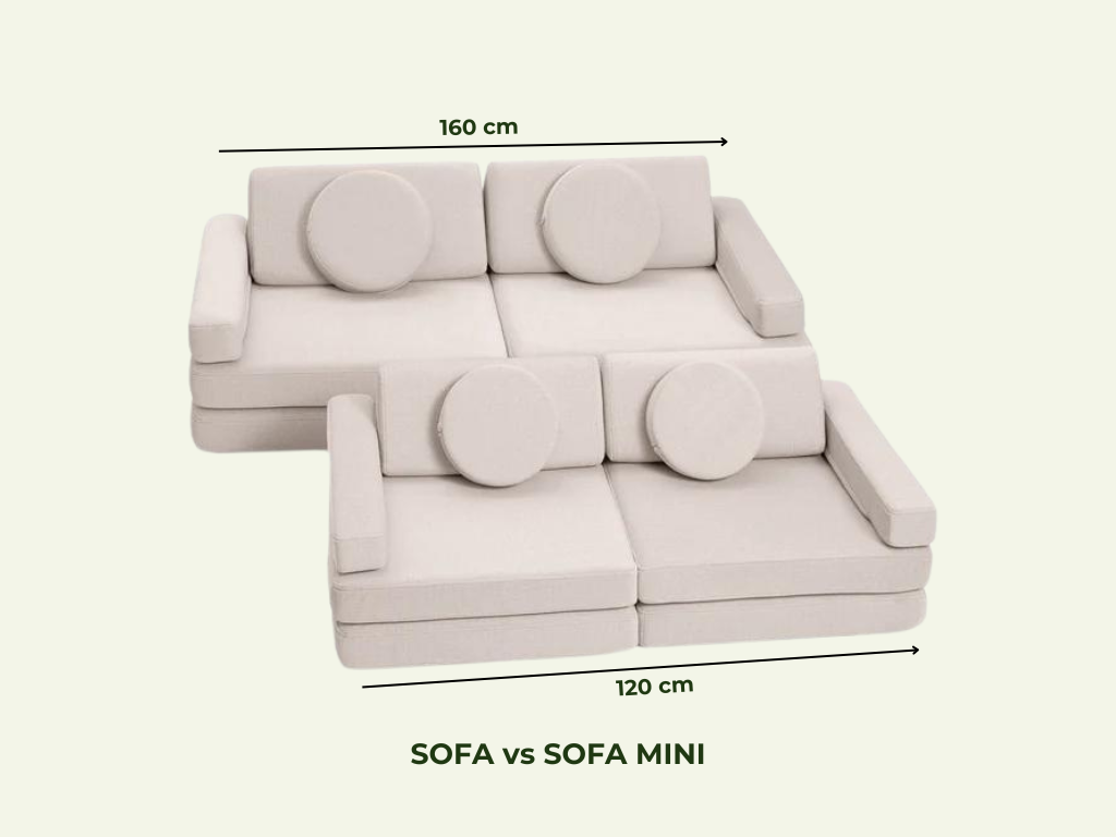 Velký multifunkční skládací bunkr z bouclé SOFA Zvolte barvu: Krémová bílá (obrázek 4)