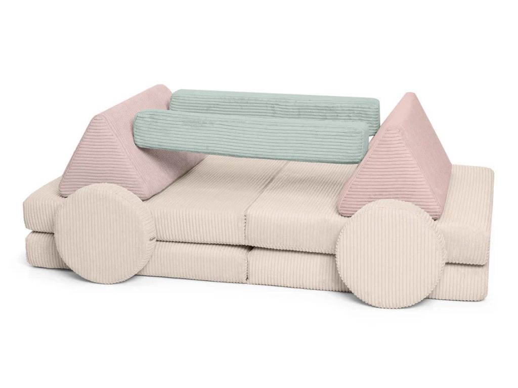 Levně Velký multifunkční skládací bunkr z manšestru SOFA PURE Zvolte barvu: Vícebarevná