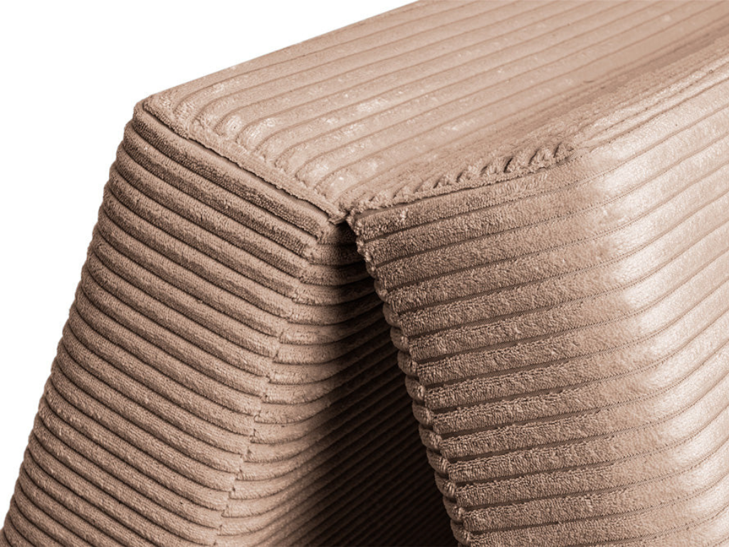 Velký multifunkční skládací bunkr z manšestru SOFA PURE Zvolte barvu: Krémová (obrázek 9)