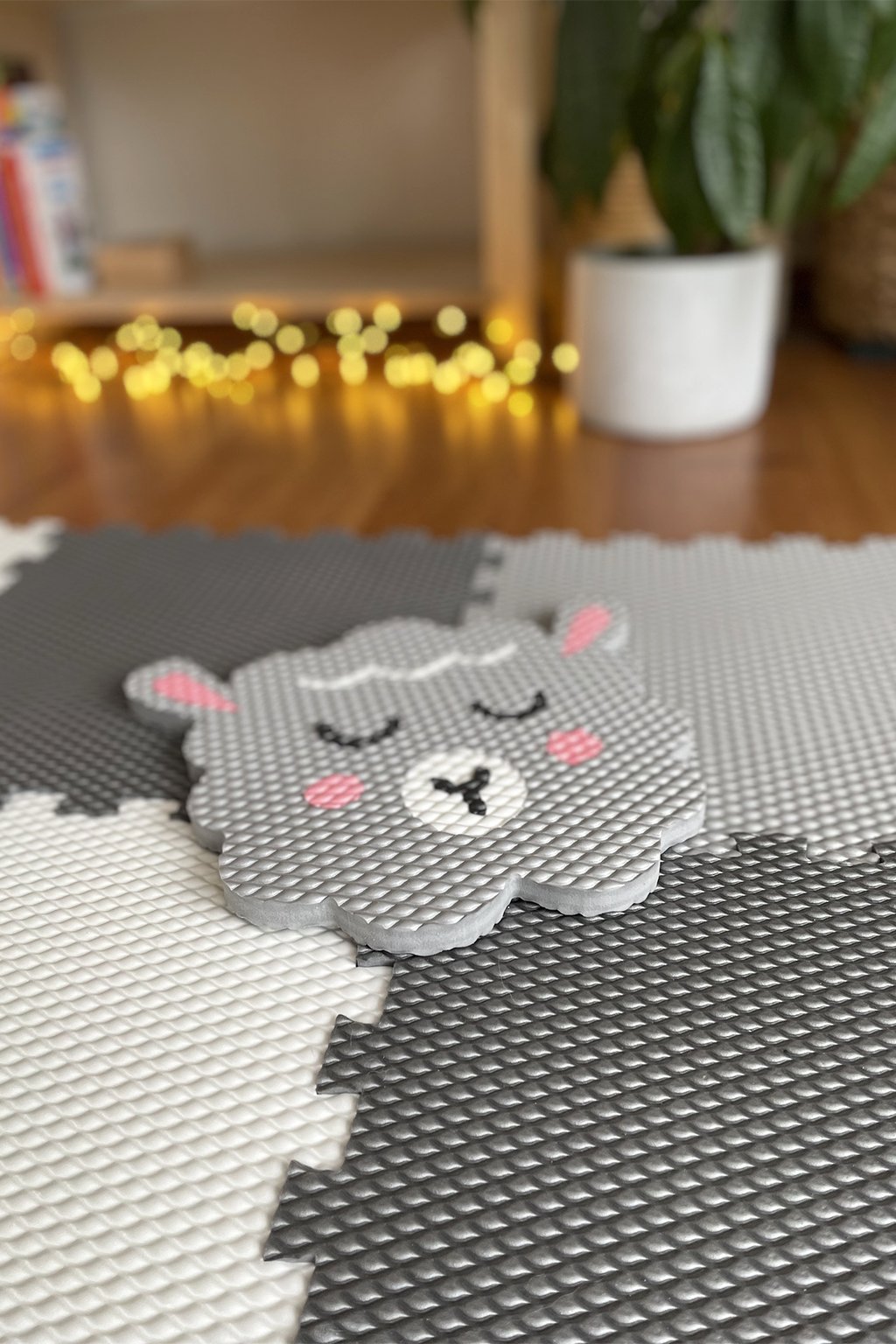 Pěnová podlaha puzzle 12 dílů BERÁNEK A LAMA (obrázek 4)