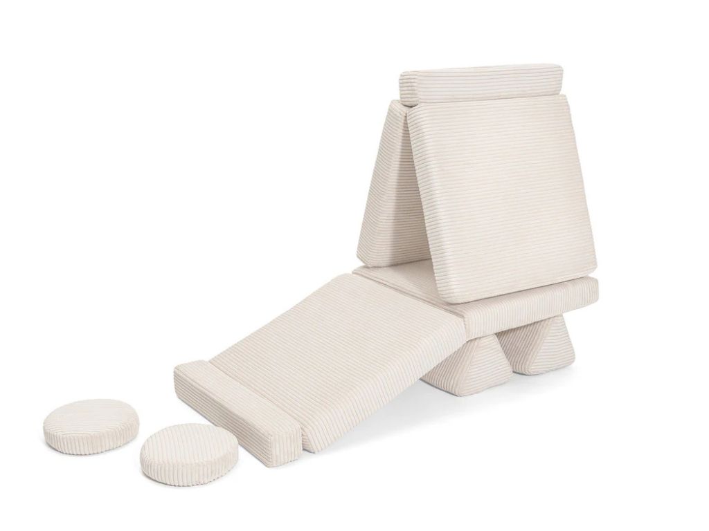 Levně Skládací pěnová pohovka SOFA MINI z manšestru Zvolte barvu: Vanilková