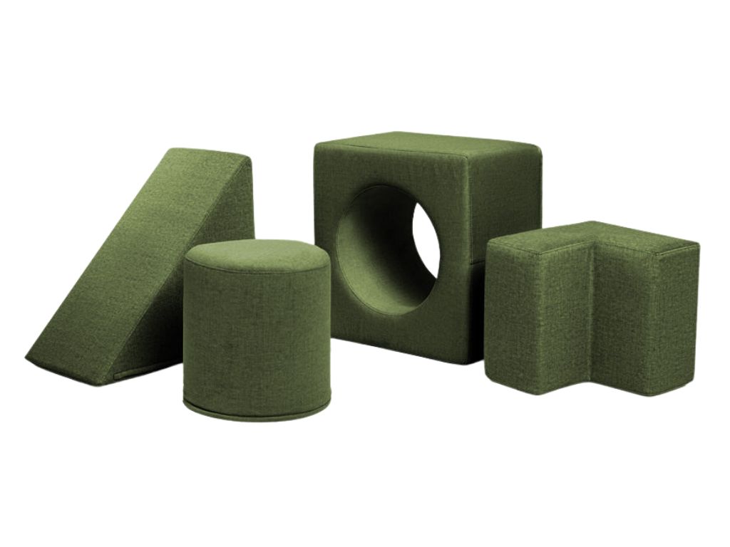 Levně Dětská pěnová sestava PLAYSET Zvolte barvu: Tmavě zelená