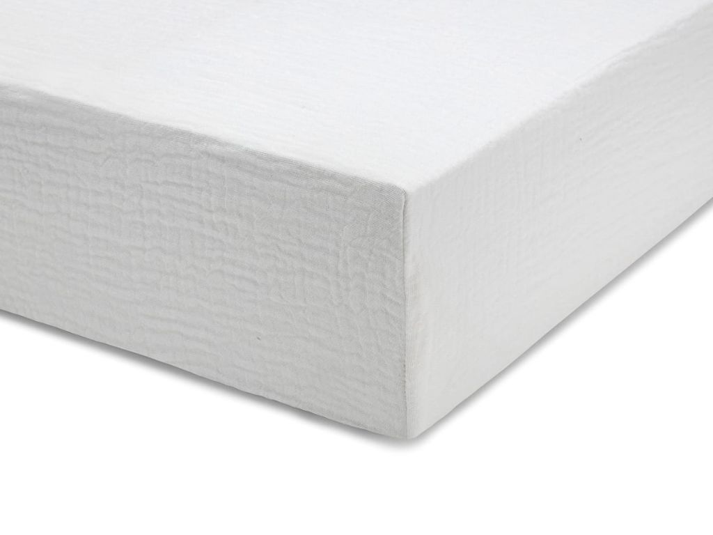 Levně Jednolůžkové prostěradlo z mušelínu 90x200 cm Zvolte barvu: Bílá