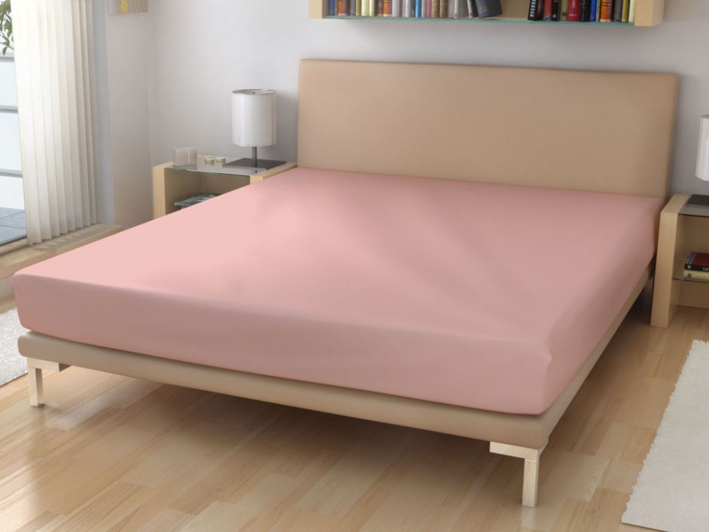 Levně Jednolůžkové prostěradlo z bavlněného froté Zvolte barvu: Starorůžová, Zvolte rozměr: 120 x 200 cm