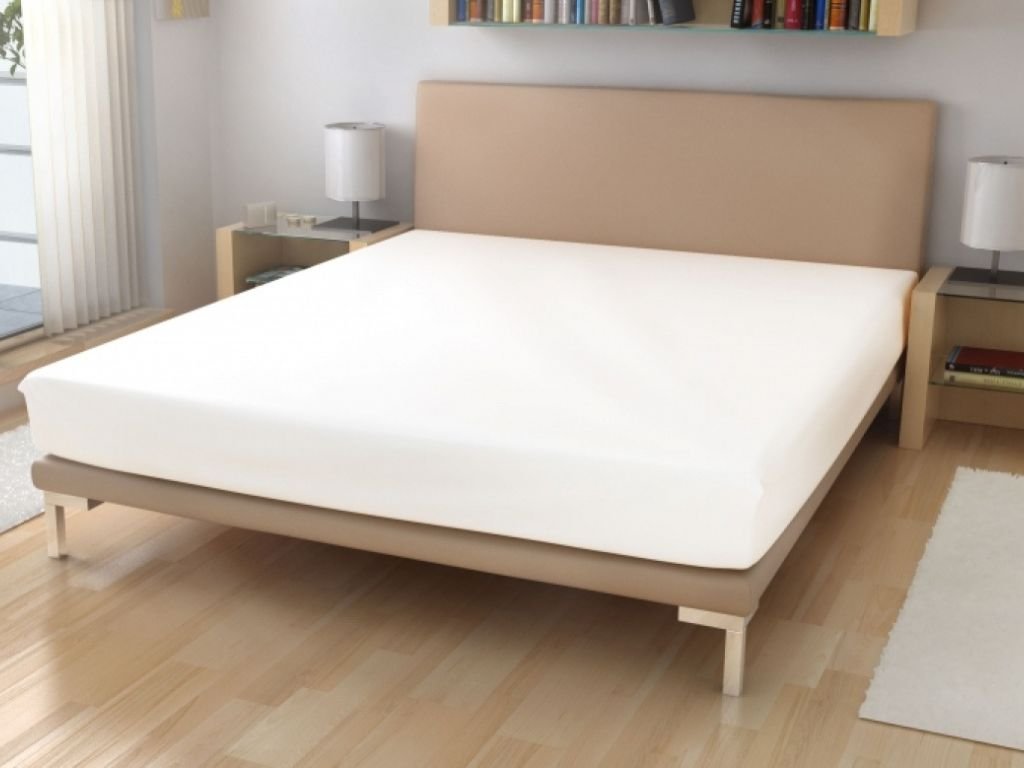 Levně Jednolůžkové prostěradlo z bavlněného froté Zvolte barvu: Bílá, Zvolte rozměr: 120 x 200 cm