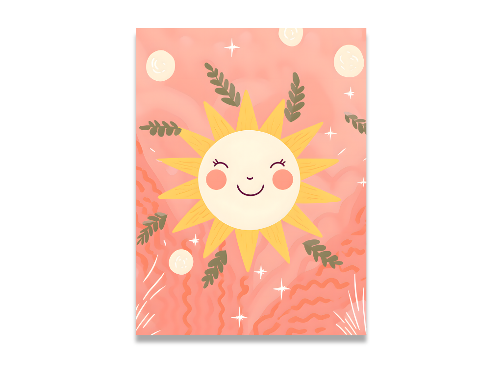 Levně Benlemi Obraz na plátně do dětského pokoje SLUNEČNICE Zvolte rozměr: 30 x 30 cm