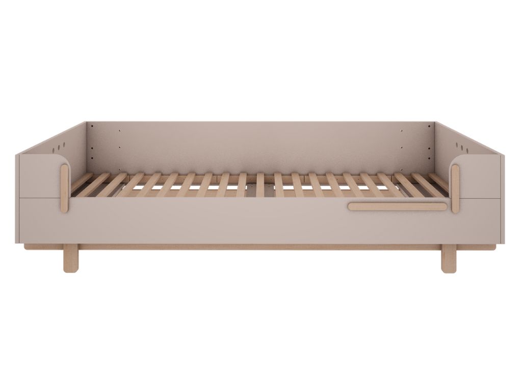 Jednolůžková postel BASIC do dětského pokoje 90x200 cm Zvolte barvu: Kašmírová (obrázek 6)