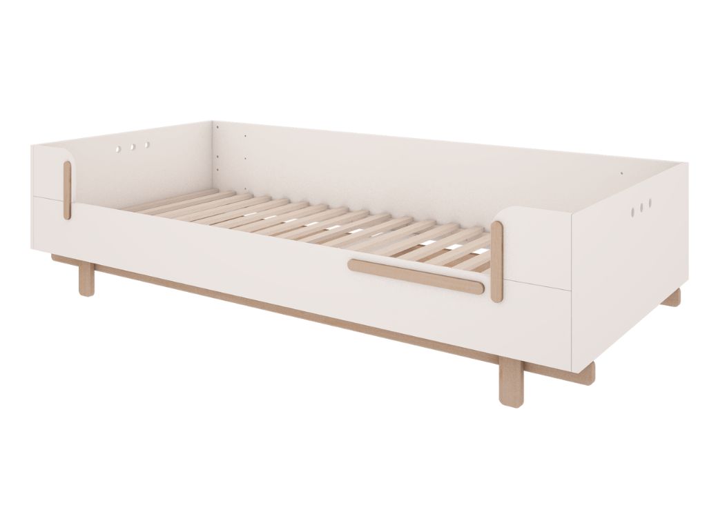 Jednolůžková postel BASIC do dětského pokoje 90x200 cm Zvolte barvu: Kašmírová (obrázek 5)