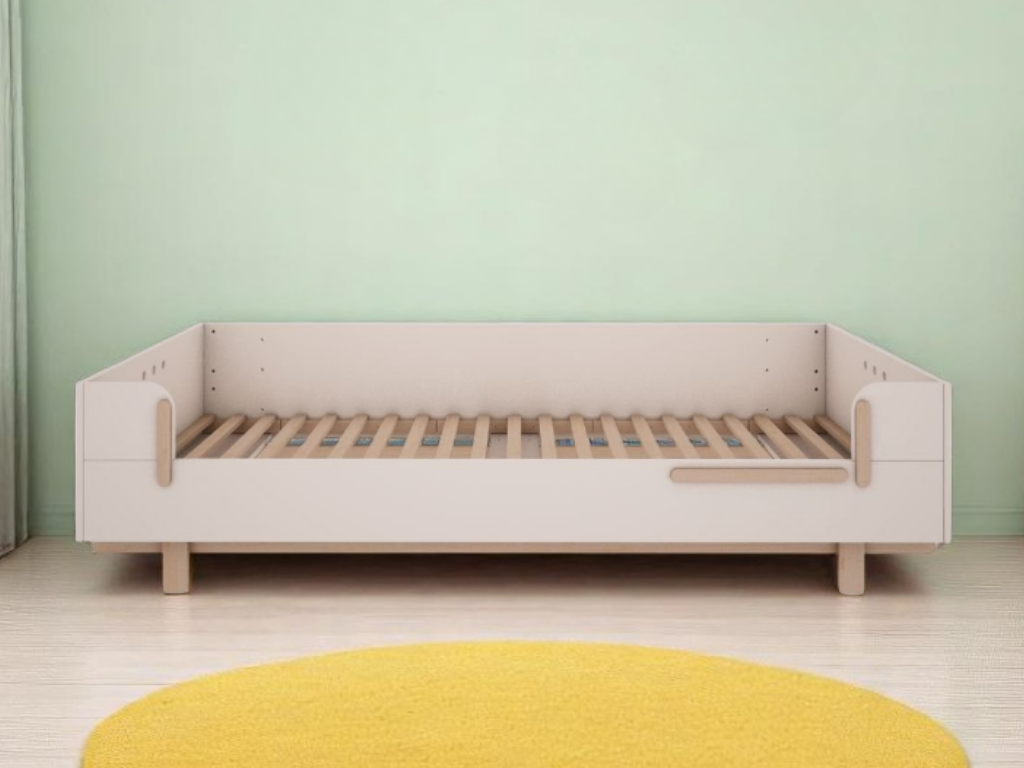 Jednolůžková postel BASIC do dětského pokoje 90x200 cm Zvolte barvu: Kašmírová