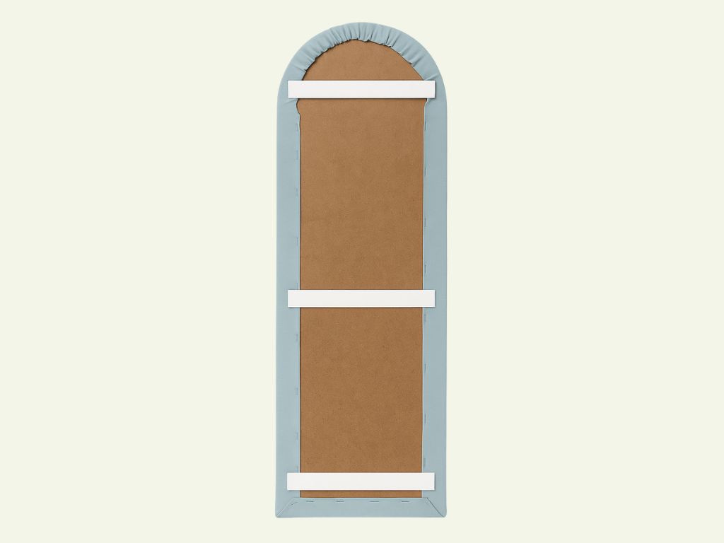 Nástěnný čalouněný panel VELVET ve tvaru oblouku Zvolte barvu: Krémová, Zvolte rozměr: 20x50 cm, Uchycení na zeď: Bez uchycení (možnost použití lepid… (obrázek 4)