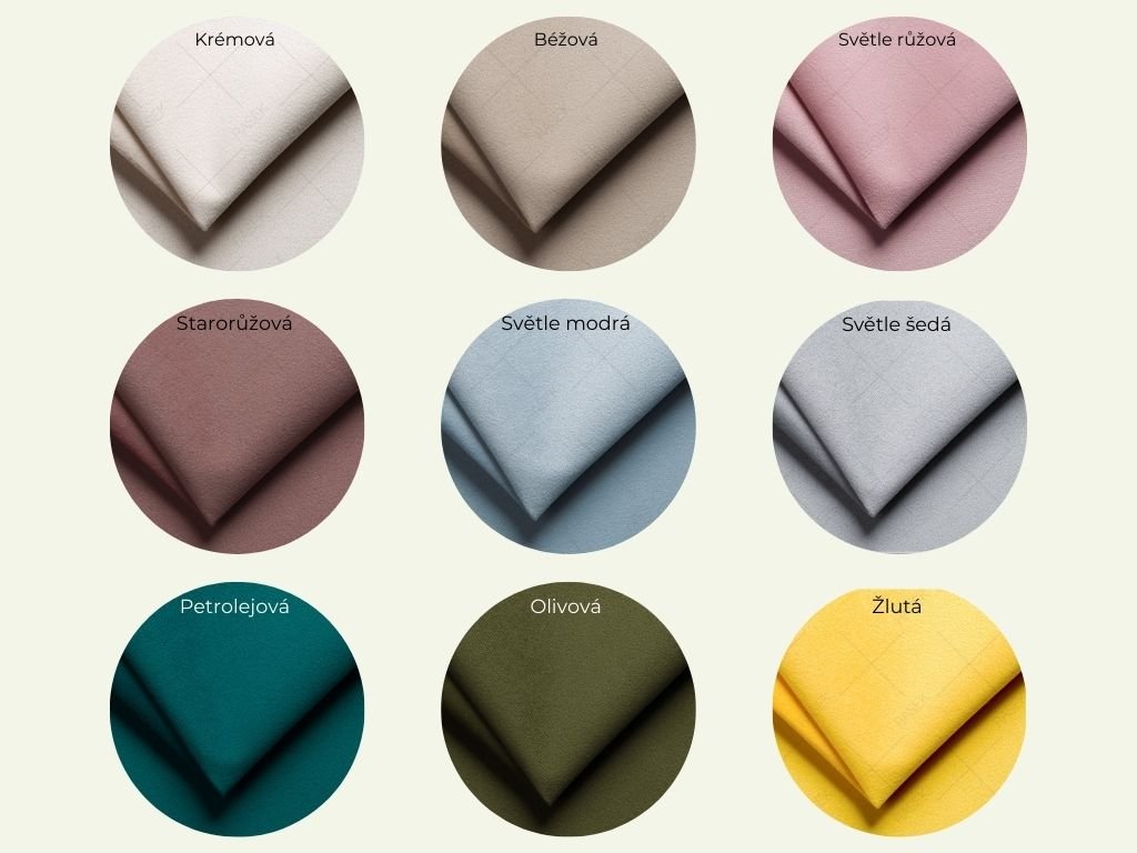 Nástěnný čalouněný panel DUHA krémový VELVET Uchycení na zeď: Bez uchycení (možnost použití lepidla) (obrázek 4)