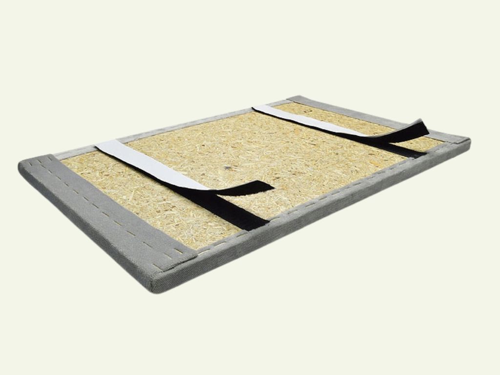 Nástěnný čalouněný panel DUHA krémový VELVET Uchycení na zeď: Bez uchycení (možnost použití lepidla) (obrázek 3)