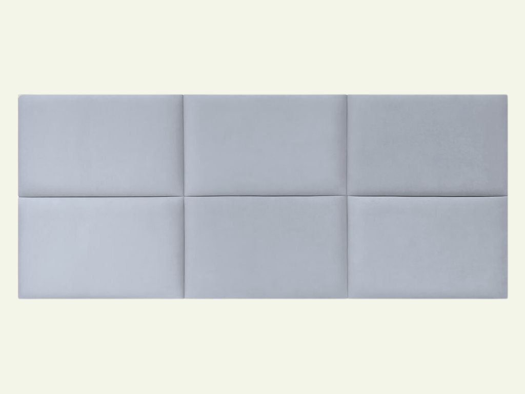 Obdélníkové čalouněné panely na zeď VELVET Zvolte barvu: Krémová, Zvolte rozměr: 30x40 cm, Uchycení na zeď: Bez uchycení (možnost použití lepidla) (obrázek 3)