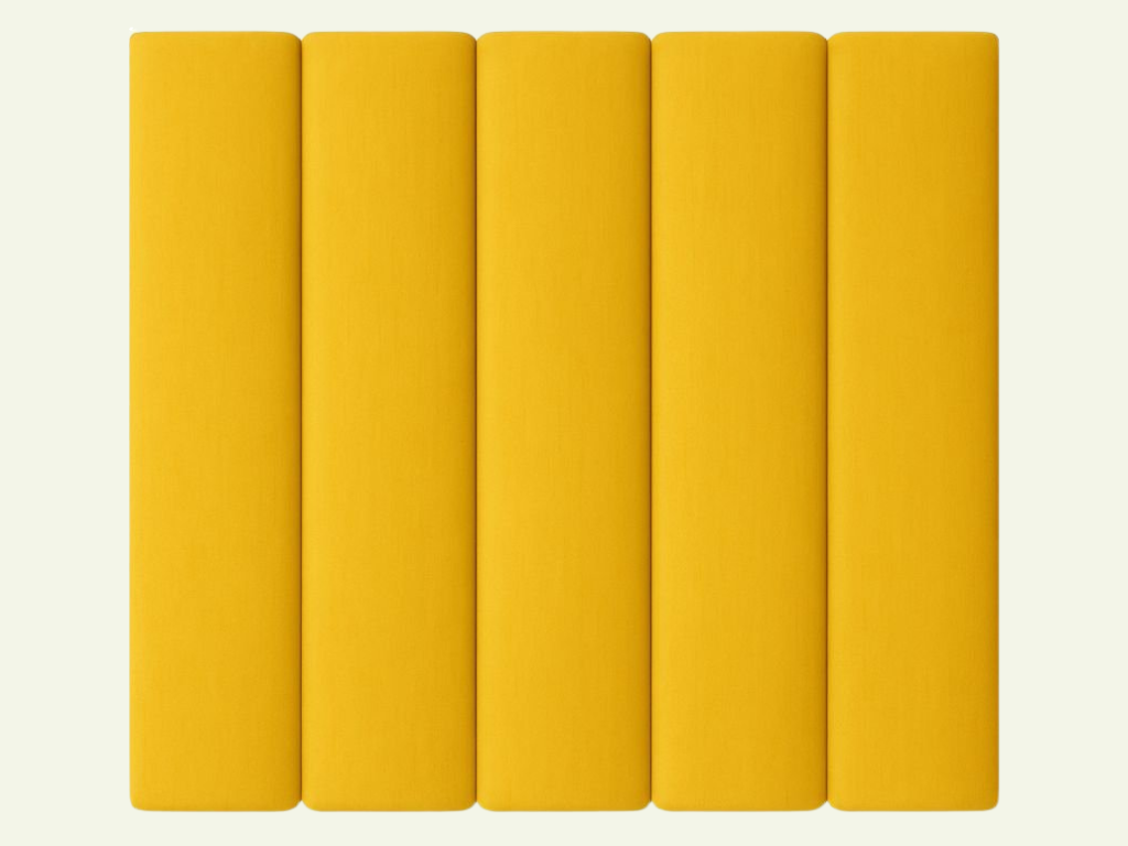 Levně Rovný čalouněný panel na zeď Zvolte barvu: Béžová, Zvolte rozměr: 20x100 cm, Uchycení na zeď: Bez uchycení (možnost použití lepidla)