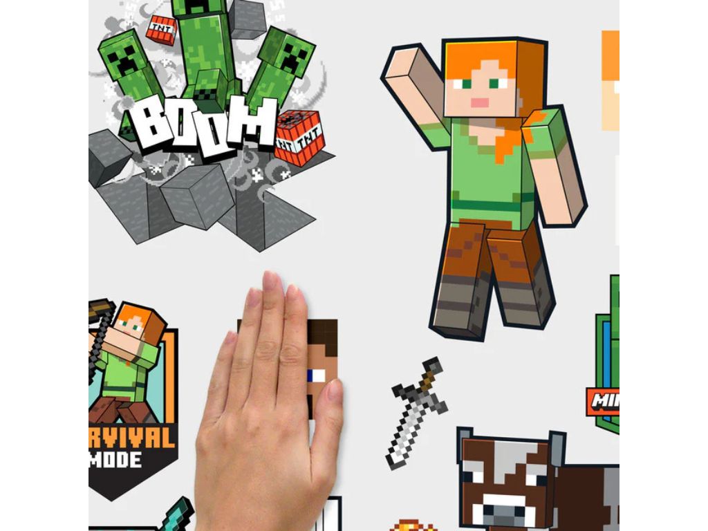 Nalepovací dekorace MINECRAFT do dětského pokoje (obrázek 4)