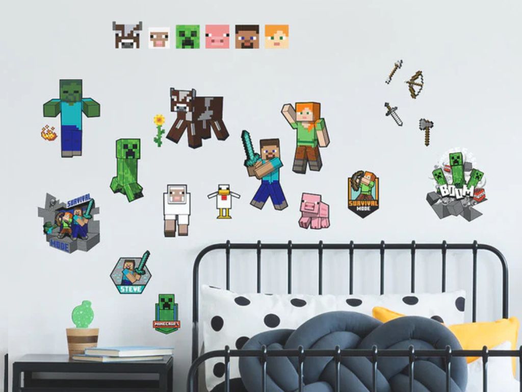 Nalepovací dekorace MINECRAFT do dětského pokoje