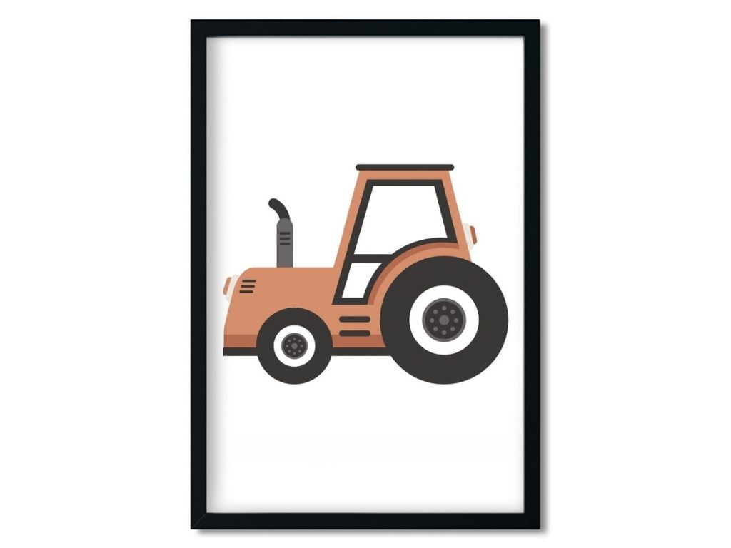 Levně Plakát do dětského pokoje TRAKTOR Rozměr: 20 x 30 cm