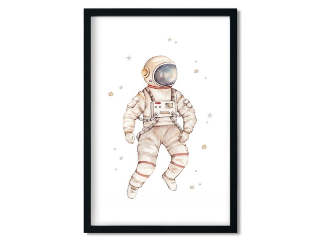 Levně Plakát na stěnu do dětského pokoje ASTRONAUT Rozměr: 20 x 30 cm