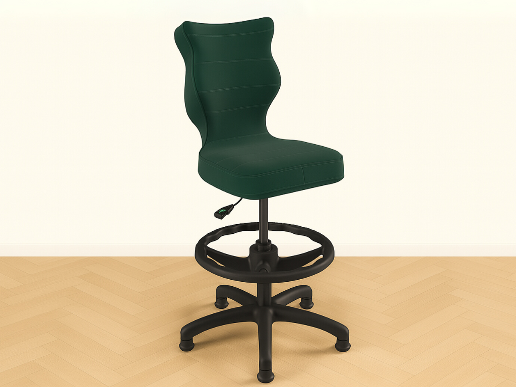 Levně Ergonomická židle pro děti k psacímu stolu ZELENÁ Zvolte rozměr: dítě 119 - 142 cm (výška stolu 68 - 81 cm)
