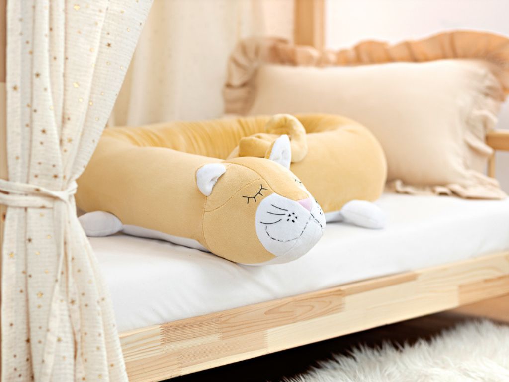 SenLove Plyšový mantinel KOČKA do dětské postele