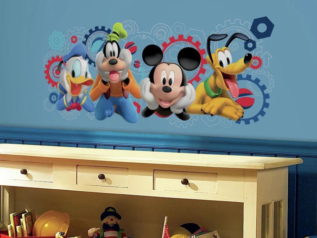 Levně Samolepící nástěnná nálepka MICKEY MOUSE