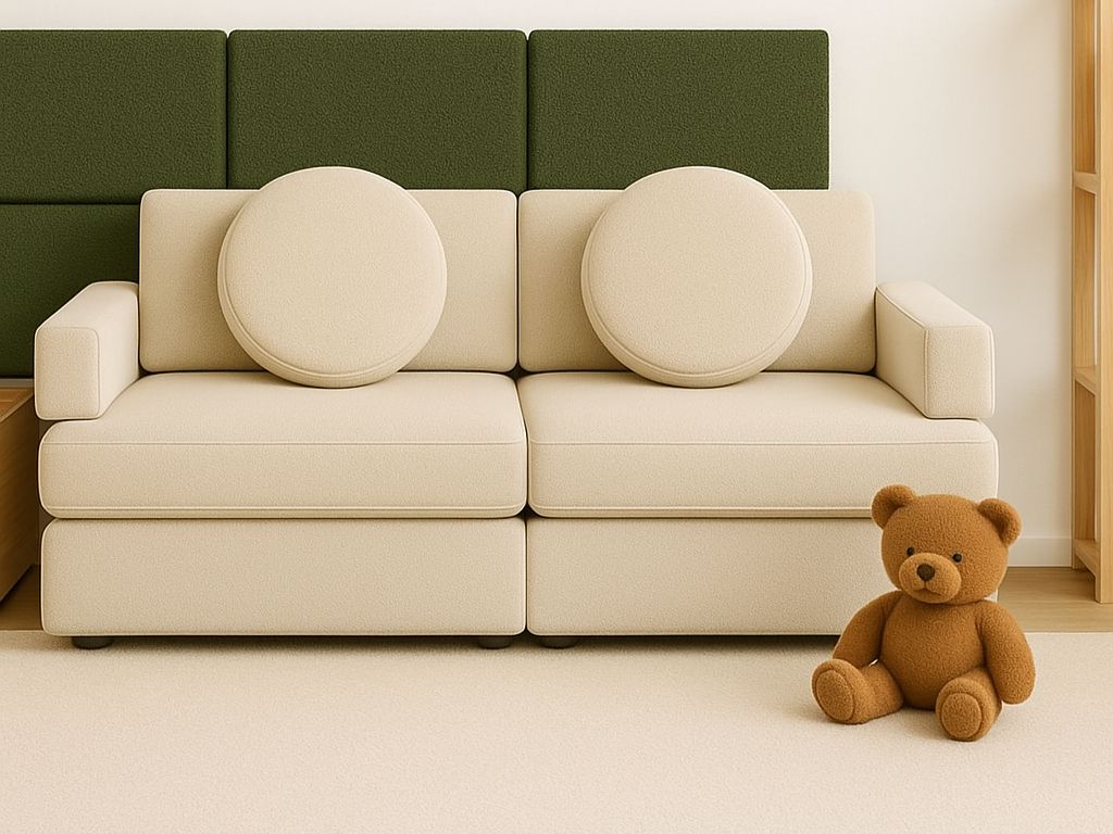 Obdélníkové čalouněné panely na zeď BOUCLÉ Zvolte barvu: Krémová, Zvolte rozměr: 30x40 cm, Uchycení na zeď: Bez uchycení (možnost použití lepidla) (obrázek 6)