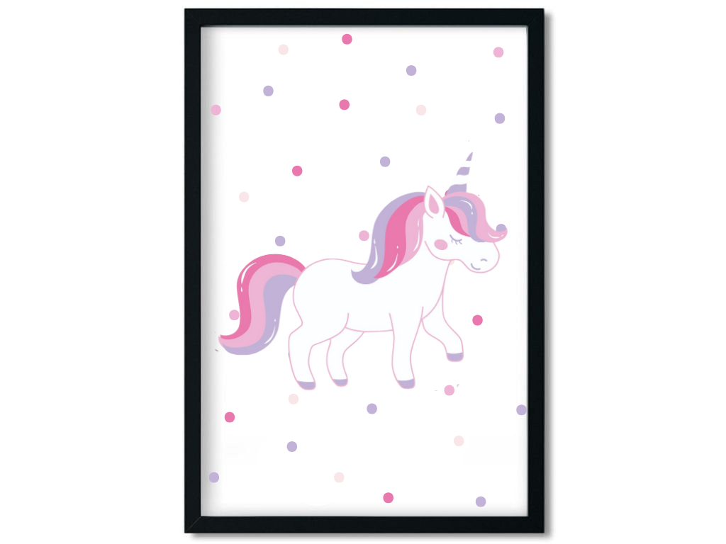 Levně Benlemi Plakát na stěnu JEDNOROŽEC do dětského pokoje Zvolte rozměr: 30x42 cm (A3)