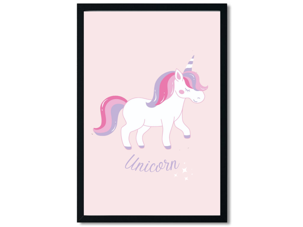 Levně Benlemi Plakát na zeď JEDNOROŽEC Zvolte rozměr: 30x42 cm (A3)