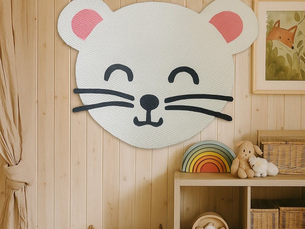 Pěnová samolepící nástěnka MYŠKA do dětského pokoje Zvolte barvu: Hnědá (obrázek 5)