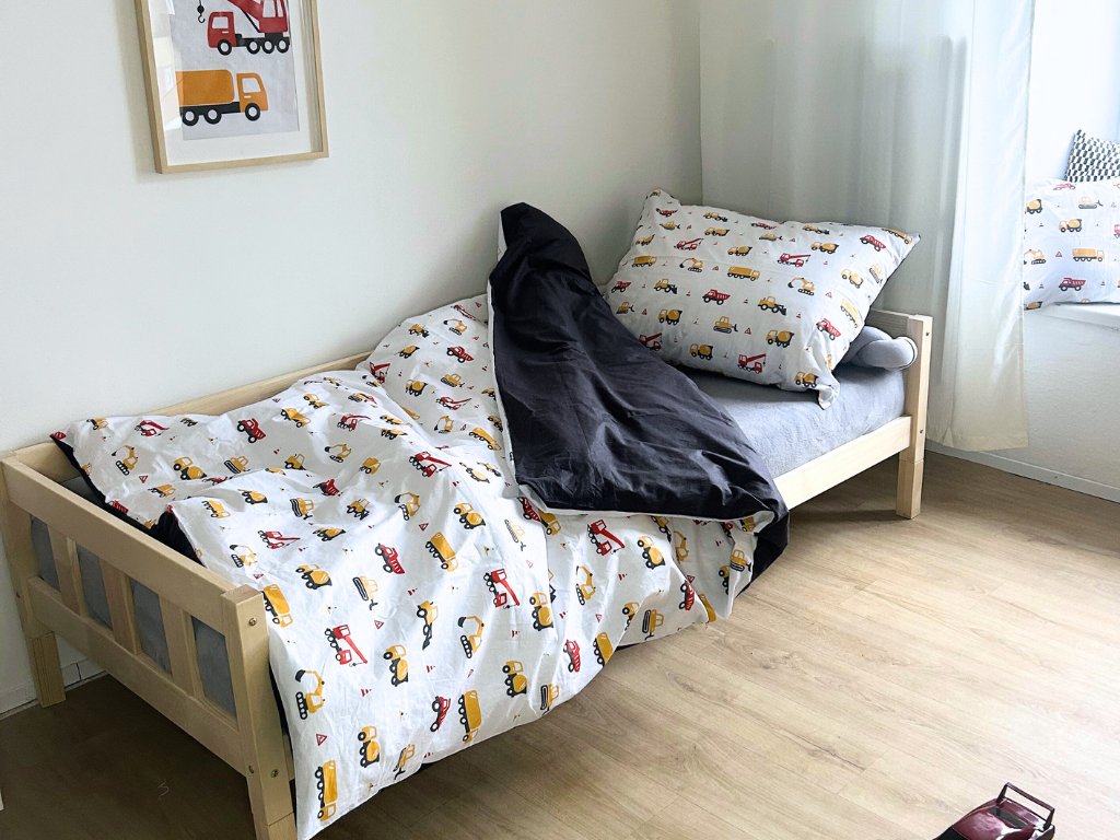 Benlemi Celoroční set: levandulový polštář a přikrývka pro děti + povlečení AUTA (obrázek 5)