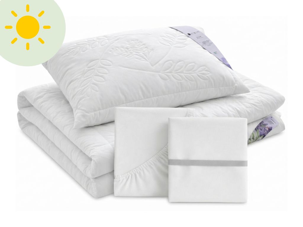 Benlemi Startovací sada do dětské postele: letní peřina a polštář + bílé prostěradlo + chránič matrace Zvolte rozměr: 120 x 180 cm