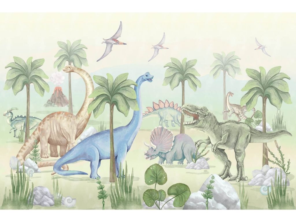 Levně Dětský nástěnný mural DINOSAUŘI