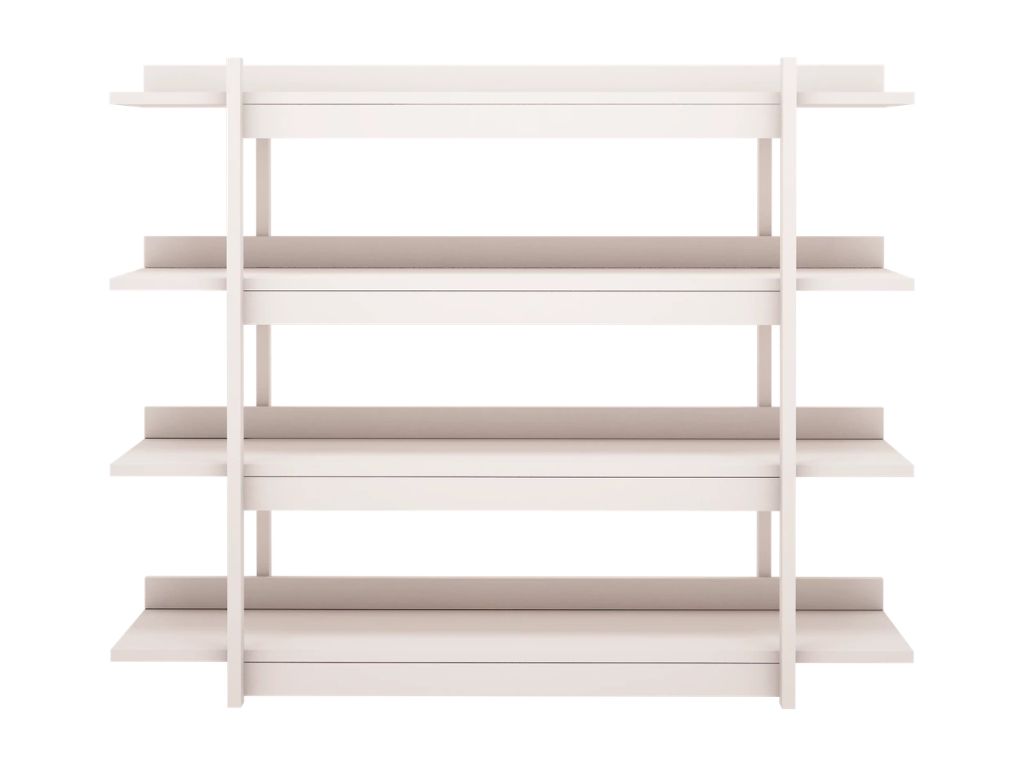 Dřevěná nástěná knihovna FRAME kašmírová (obrázek 3)