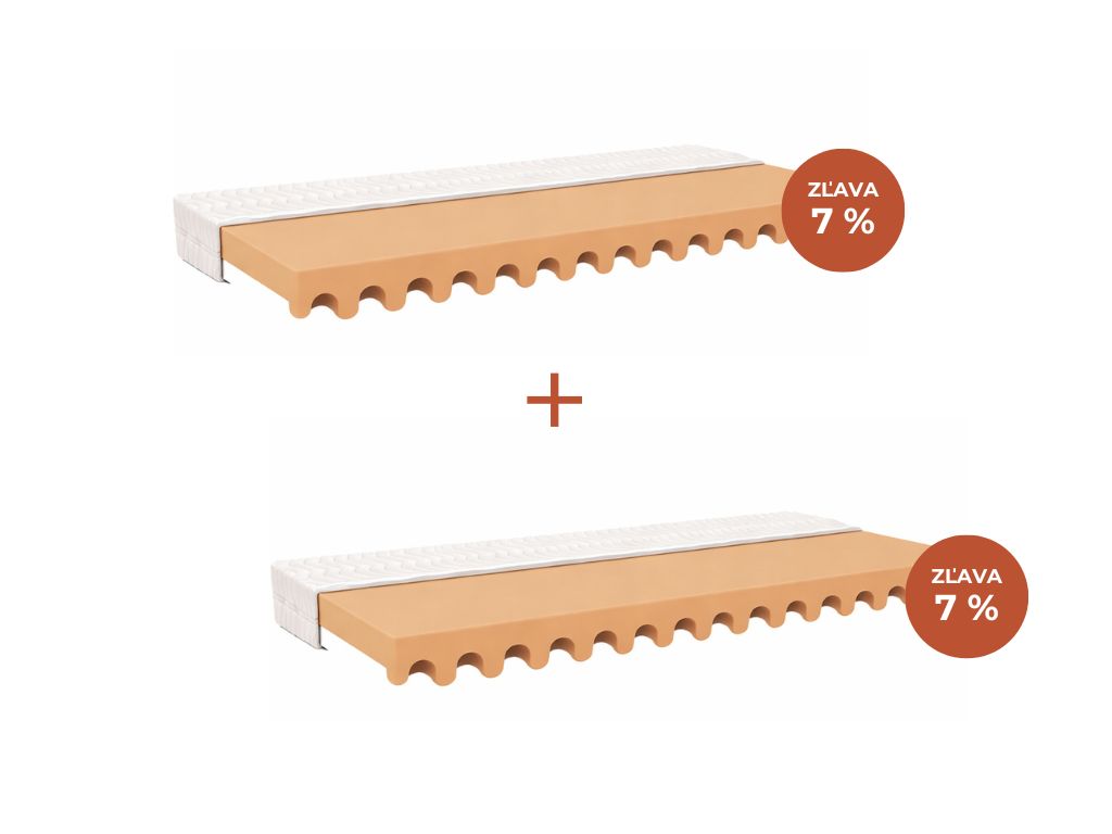 Levně Benlemi Sada dětských hřebenových matrací WAVE ze studené HR pěny Zvolte rozměr: 100x200 cm