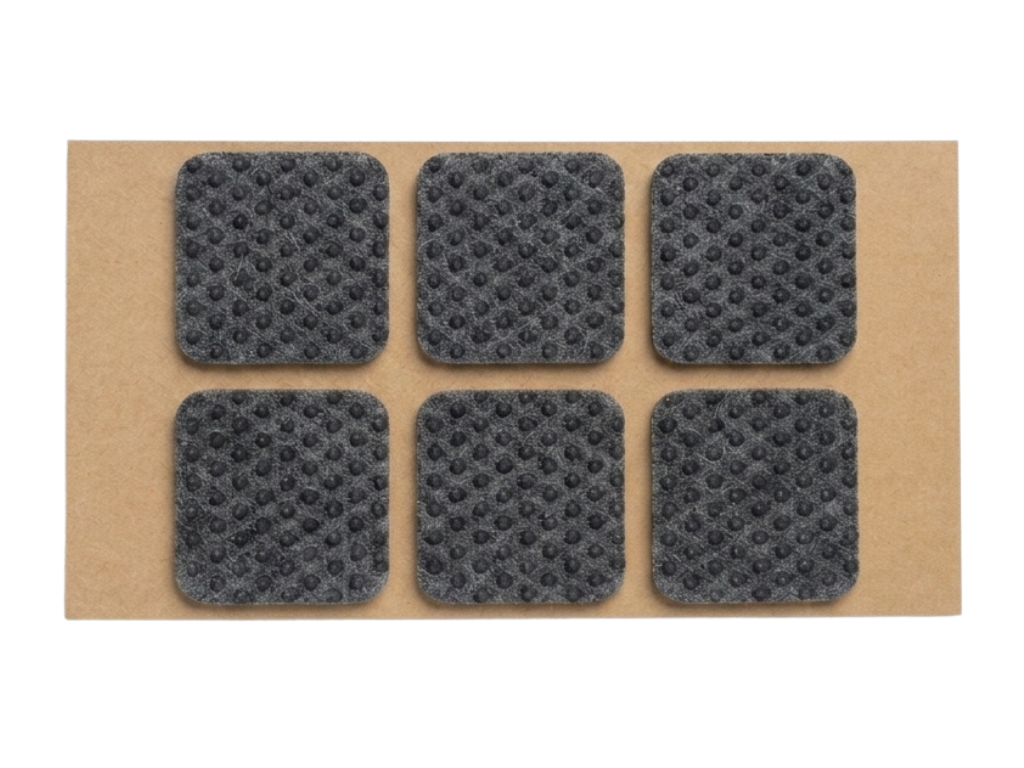 Levně Benlemi Protiskluzové filcové podložky 4x4 cm na nohy nábytku, 6 ks