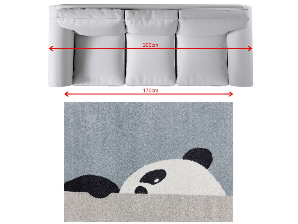 Obdélníkový koberec PANDA do dětského pokoje (obrázek 5)