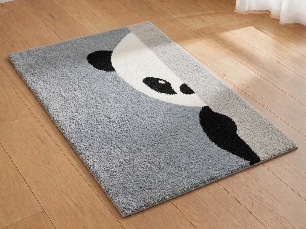 Obdélníkový koberec PANDA do dětského pokoje