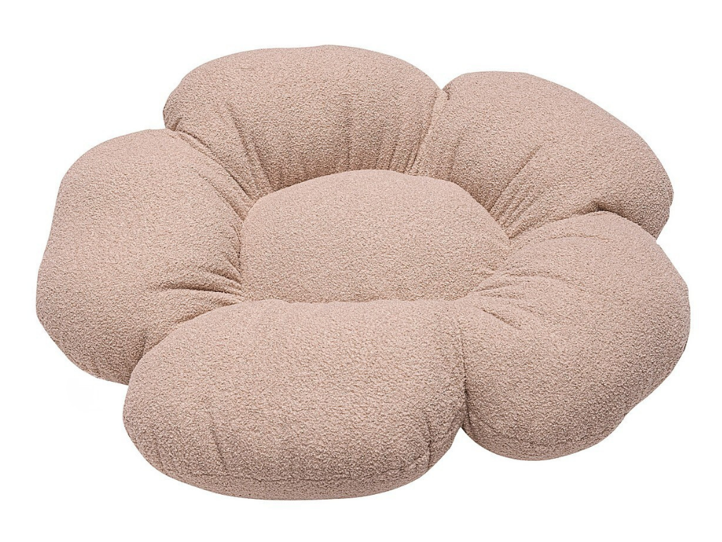 Sedací polštář RŮŽOVÝ do dětského pokoje BOUCLÉ