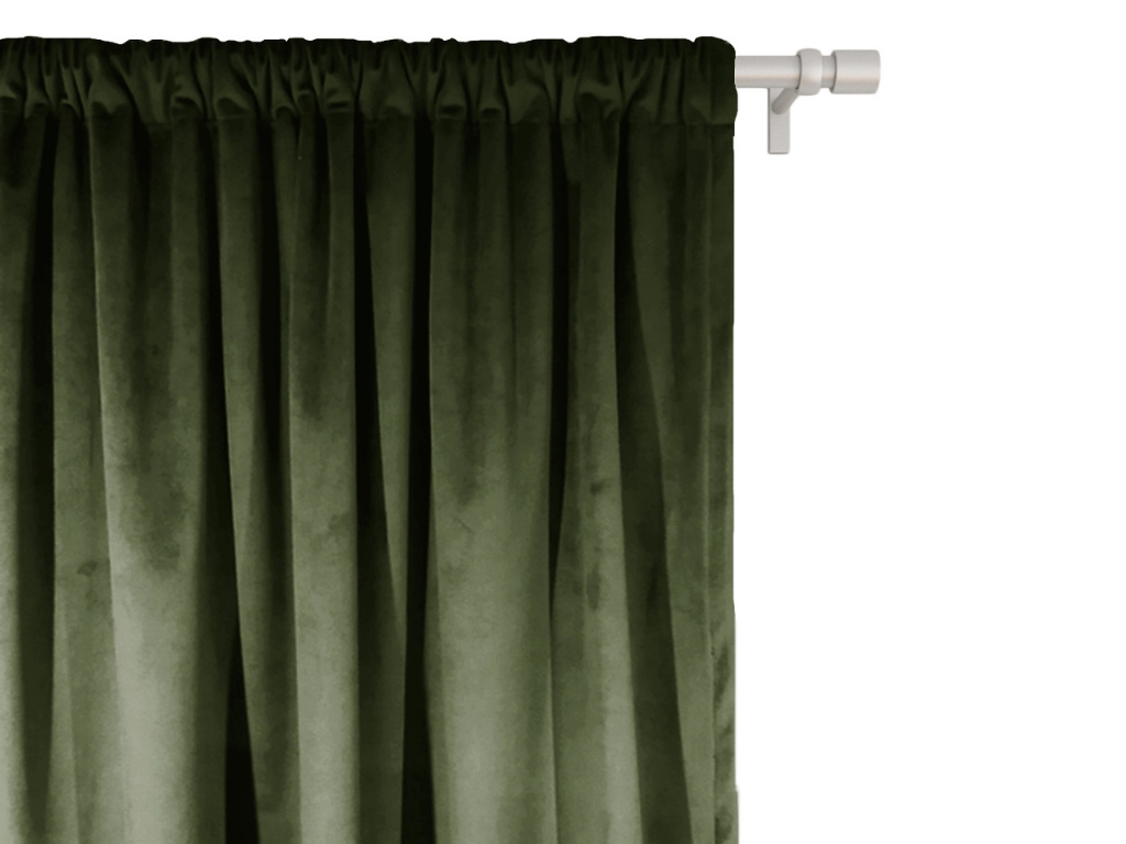 Závěs do dětského pokoje VELVET Zvolte barvu: Lahvově zelená, Zvolte rozměr: 140 x 160 cm (šířka x výška)