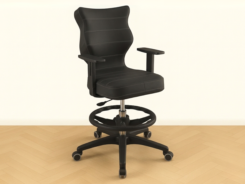 Ergonomická židle pro děti k psacímu stolu ANTRACITOVÁ Zvolte rozměr: dítě 146 - 176,5 cm (výška stolu 71 - 82 cm)