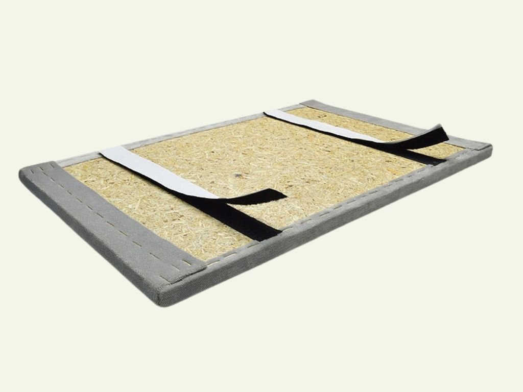 Obdélníkové čalouněné panely na zeď VELUR Zvolte barvu: Smetanová, Zvolte rozměr: 30x40 cm, Uchycení na zeď: Bez uchycení (možnost použití lepidla) (obrázek 4)